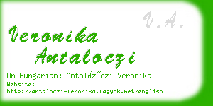 veronika antaloczi business card